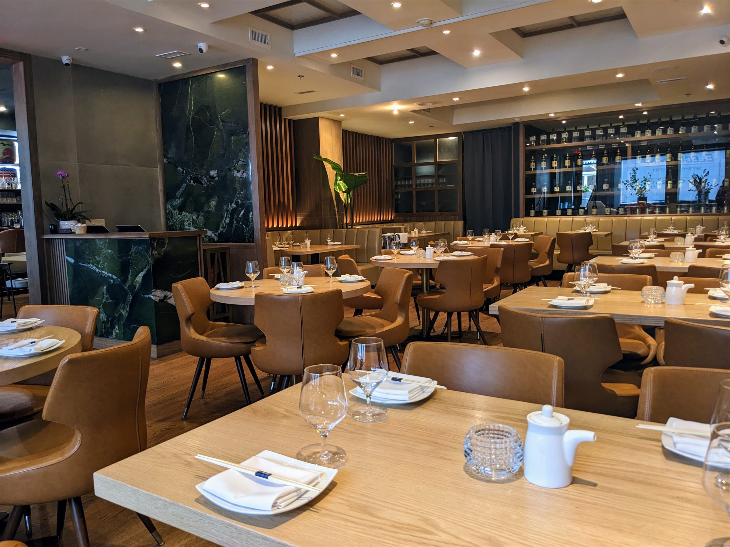 Main dining room at Hinoki Greenwich